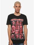 Iron Maiden Eddie Faces T-Shirt, BLACK, alternate
