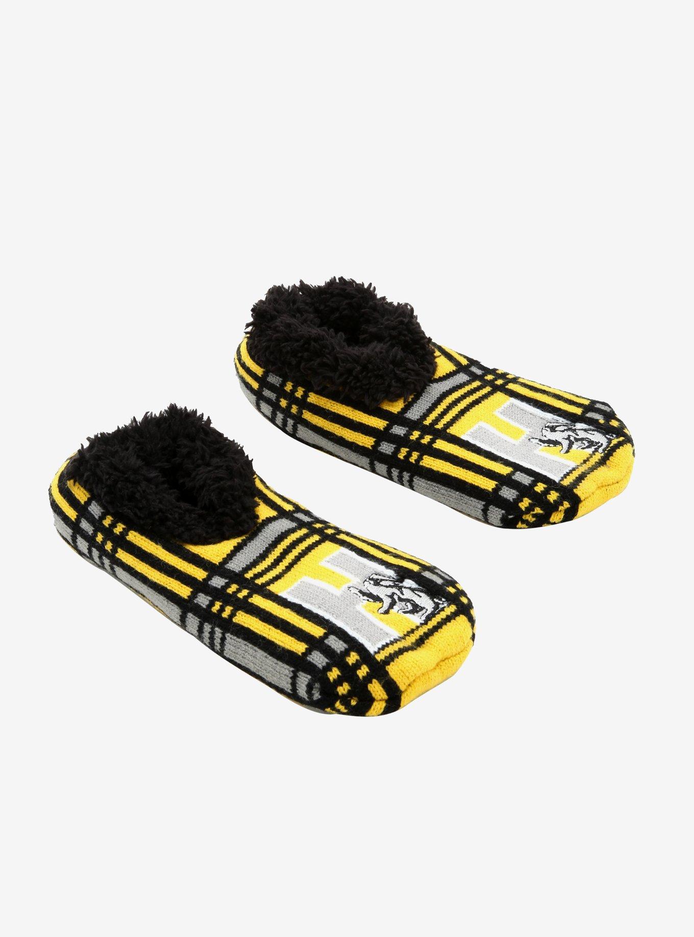Harry Potter Hufflepuff Plaid Cozy Slippers, , alternate