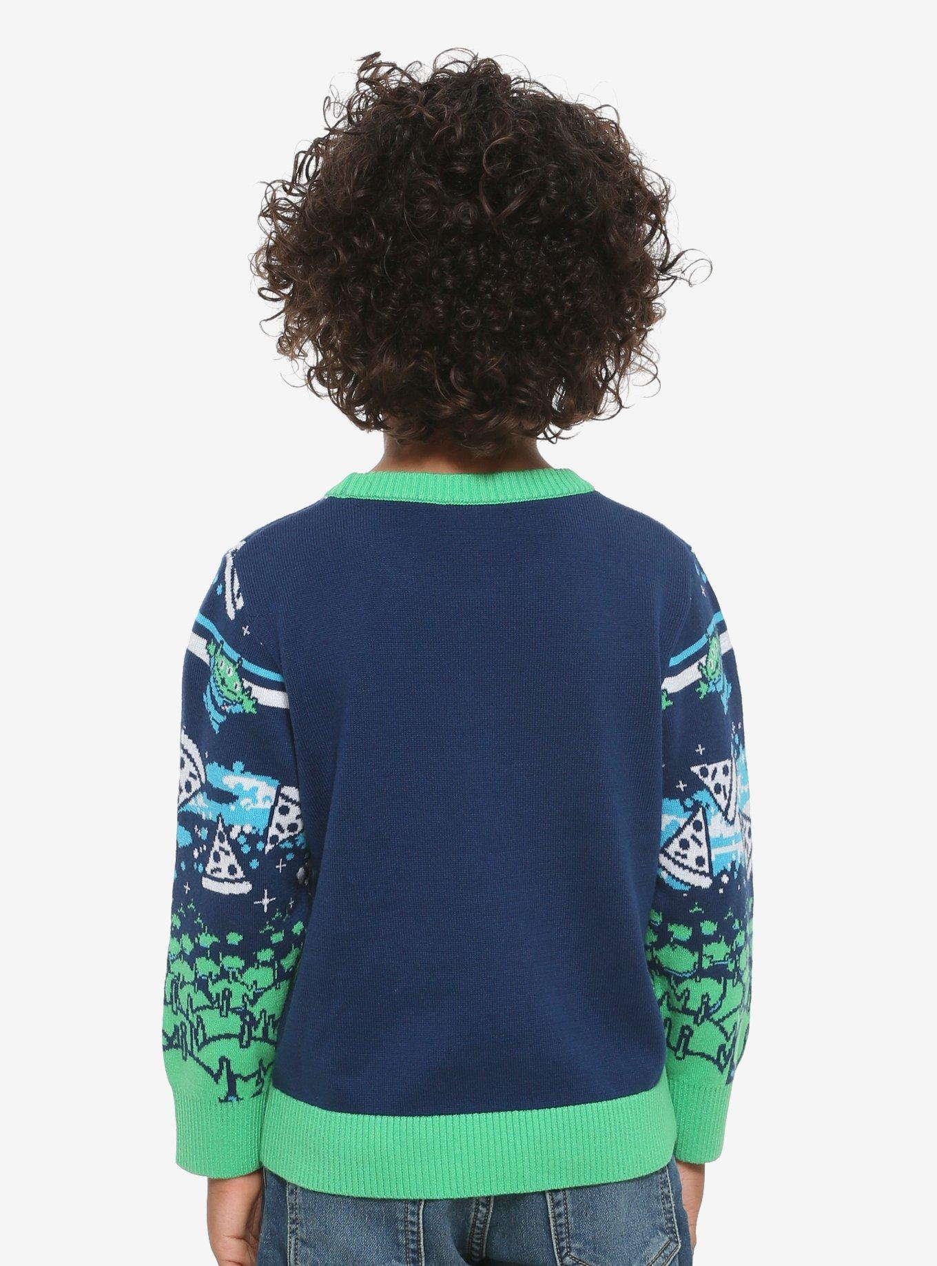 Disney Pixar Toy Story Pizza Planet Toddler Ugly Holiday Sweater - BoxLunch Exclusive, , alternate