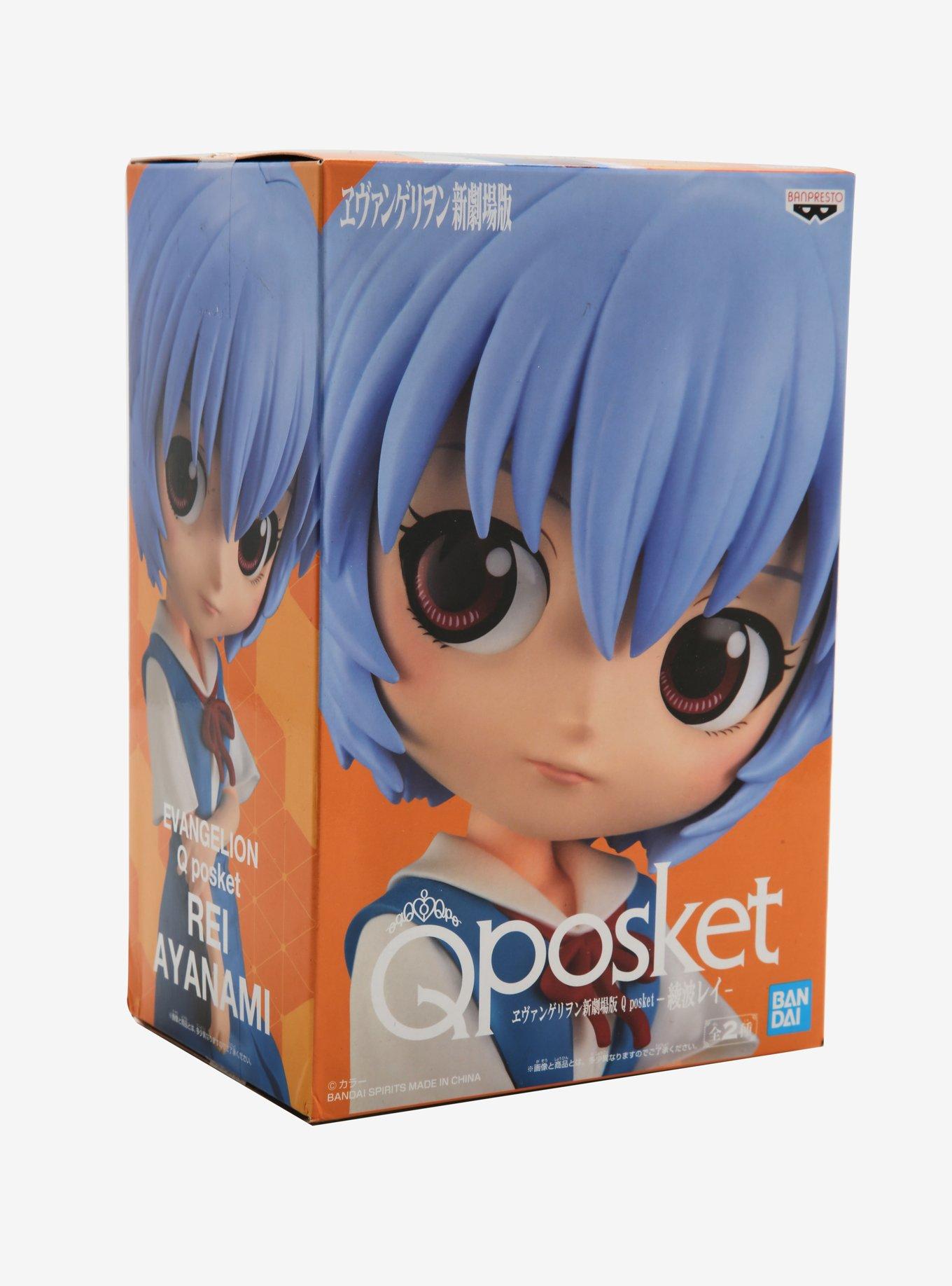 Banpresto Neon Genesis Evangelion Q Posket Rei Ayanami (Ver.A) Collectible Figure, , alternate