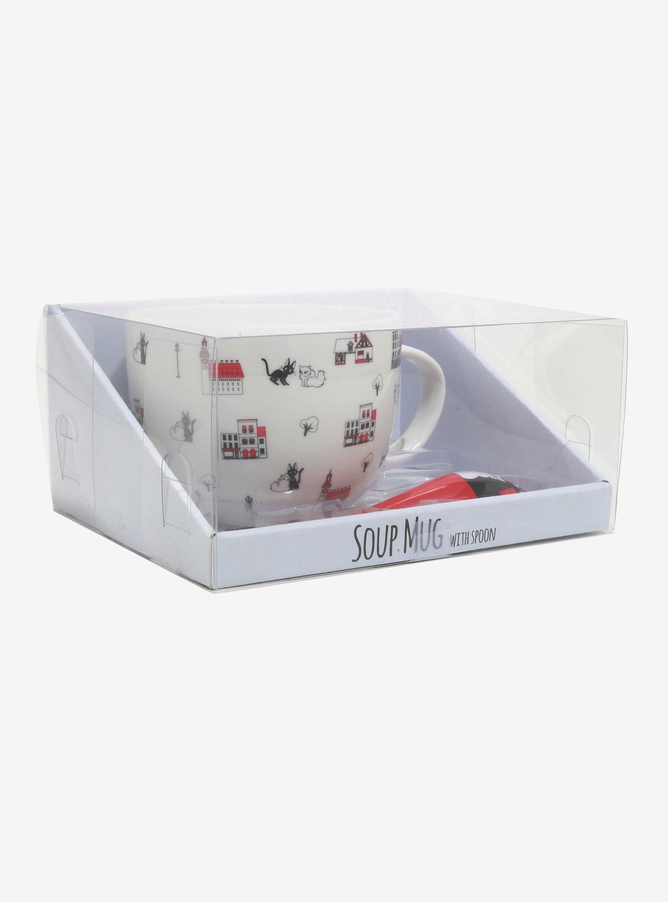 Studio Ghibli Kiki's Delivery Service Jiji & Lily Soup Mug & Spoon, , alternate