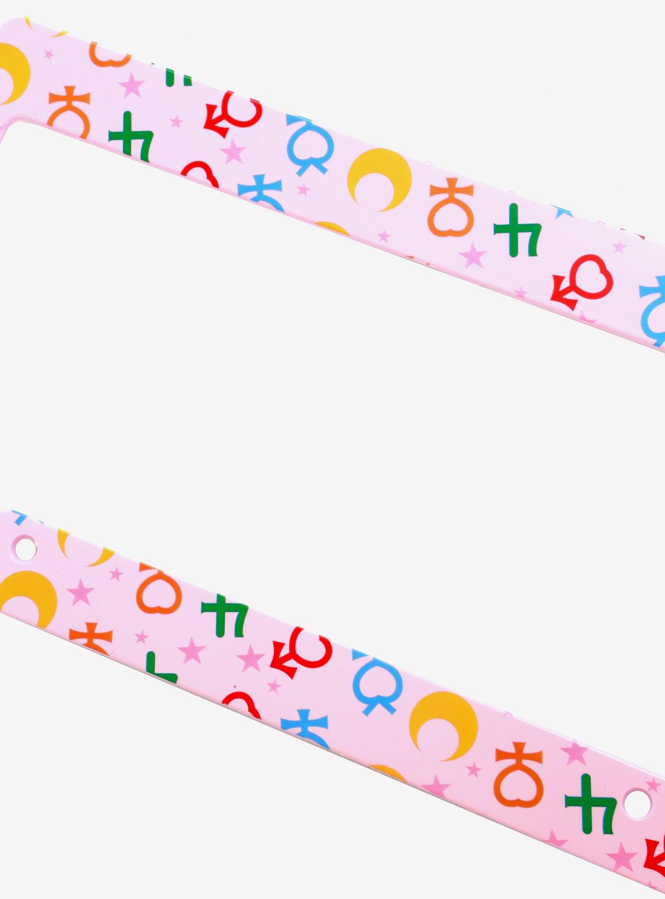 Sailor Moon Sailor Guardian Symbols License Plate Frame, , alternate