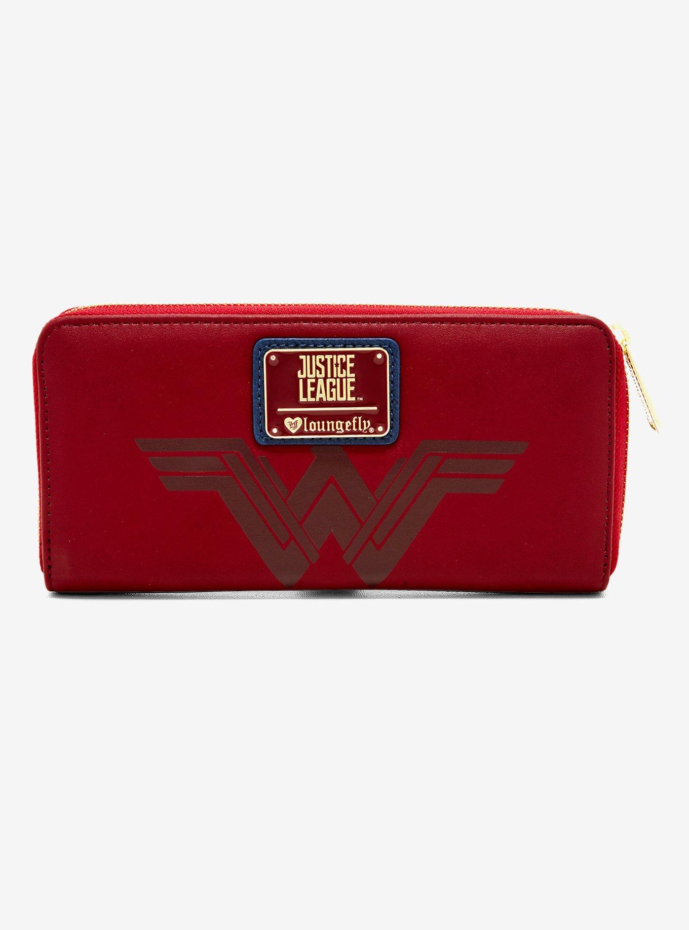 Loungefly DC Comics Justice League Wonder Woman Zipper Wallet, , alternate