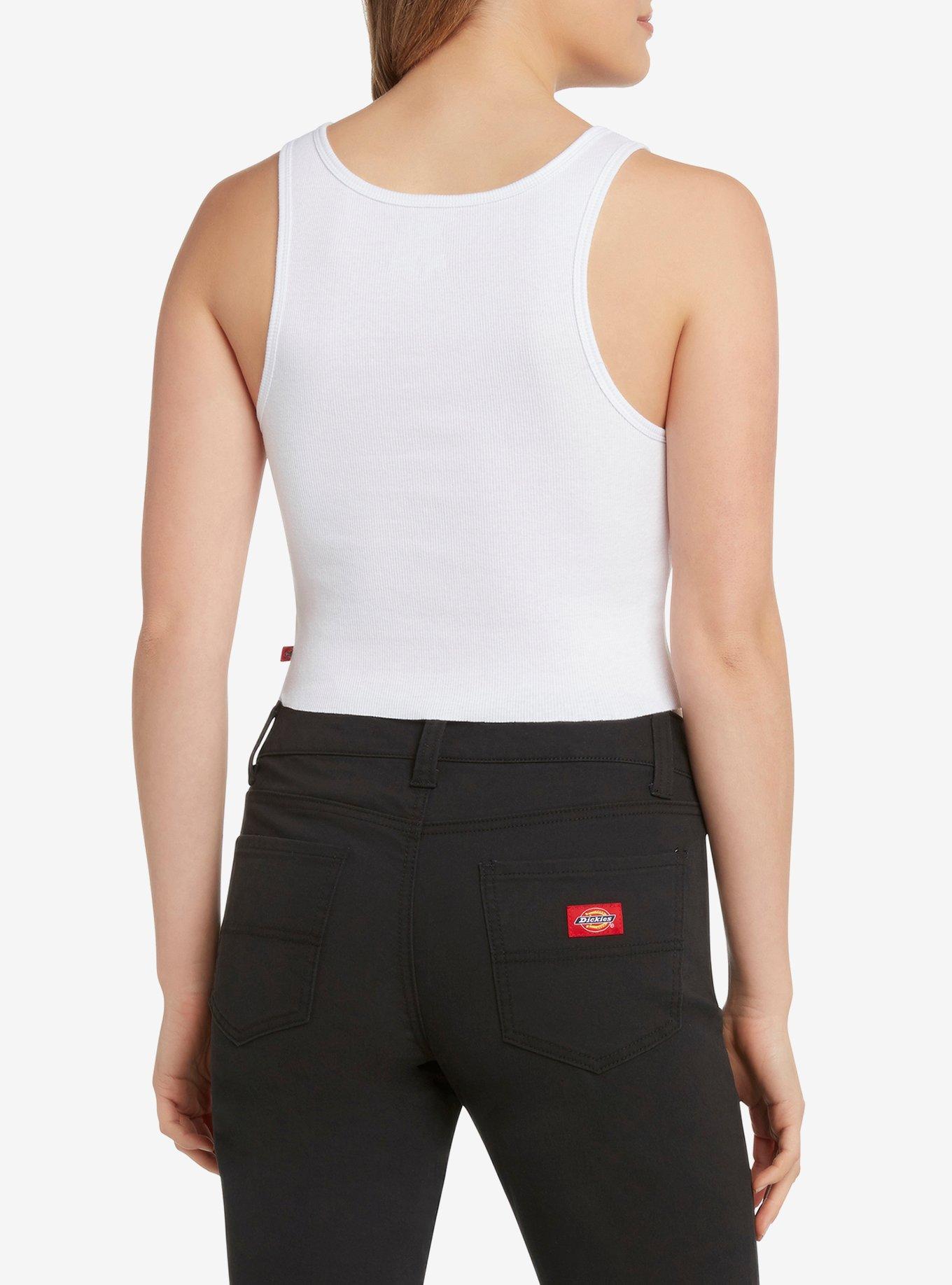 Dickies Ribbed Girls Crop Tank Top, , alternate