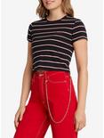 Dickies Striped Girls Crop T-Shirt, , alternate