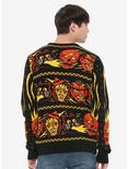 Ugly Halloween Fire Sweater Hot Topic Exclusive, , alternate