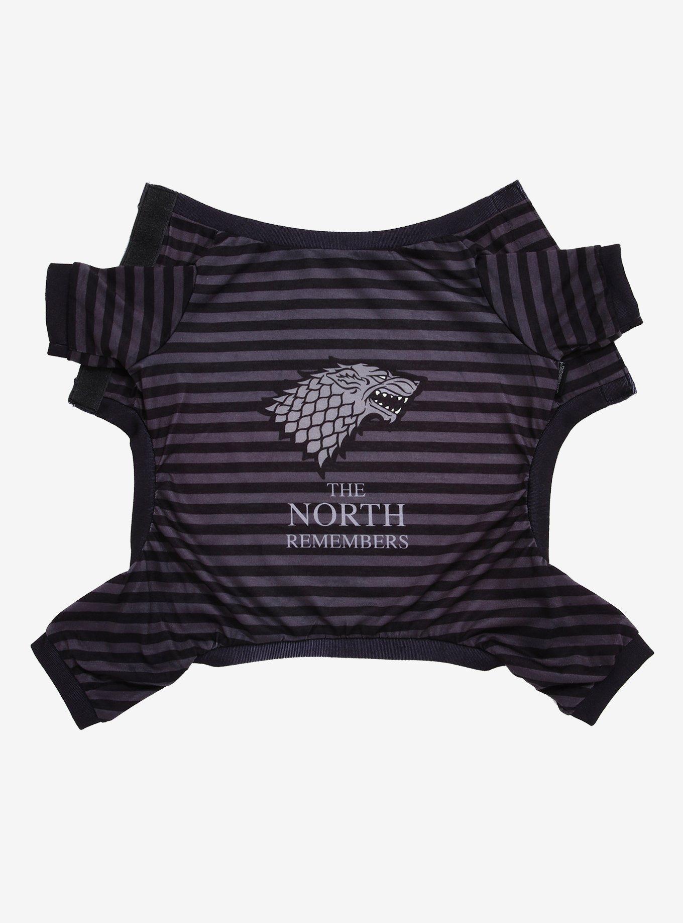 Game of Thrones Stark Pet Pajamas, , alternate