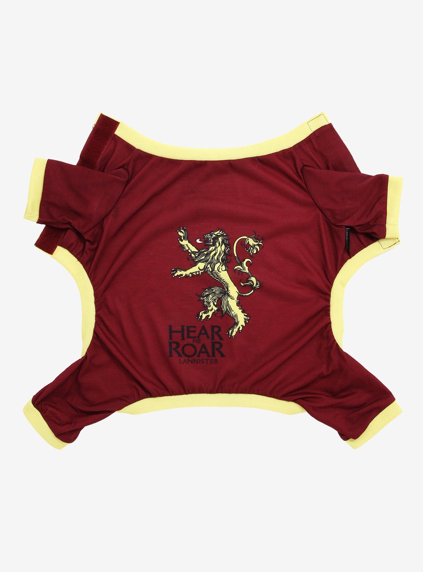 Game of Thrones Lannister Pet Pajamas, , alternate