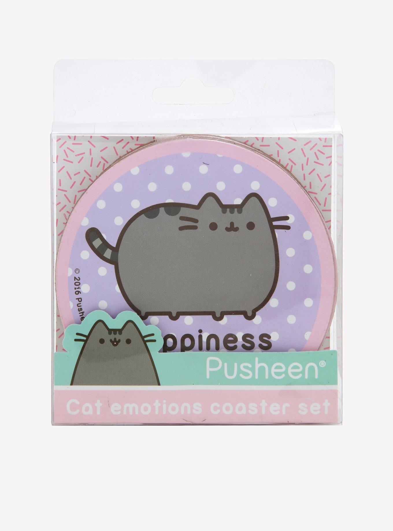 Pusheen Cat Emotions Coaster Set, , alternate