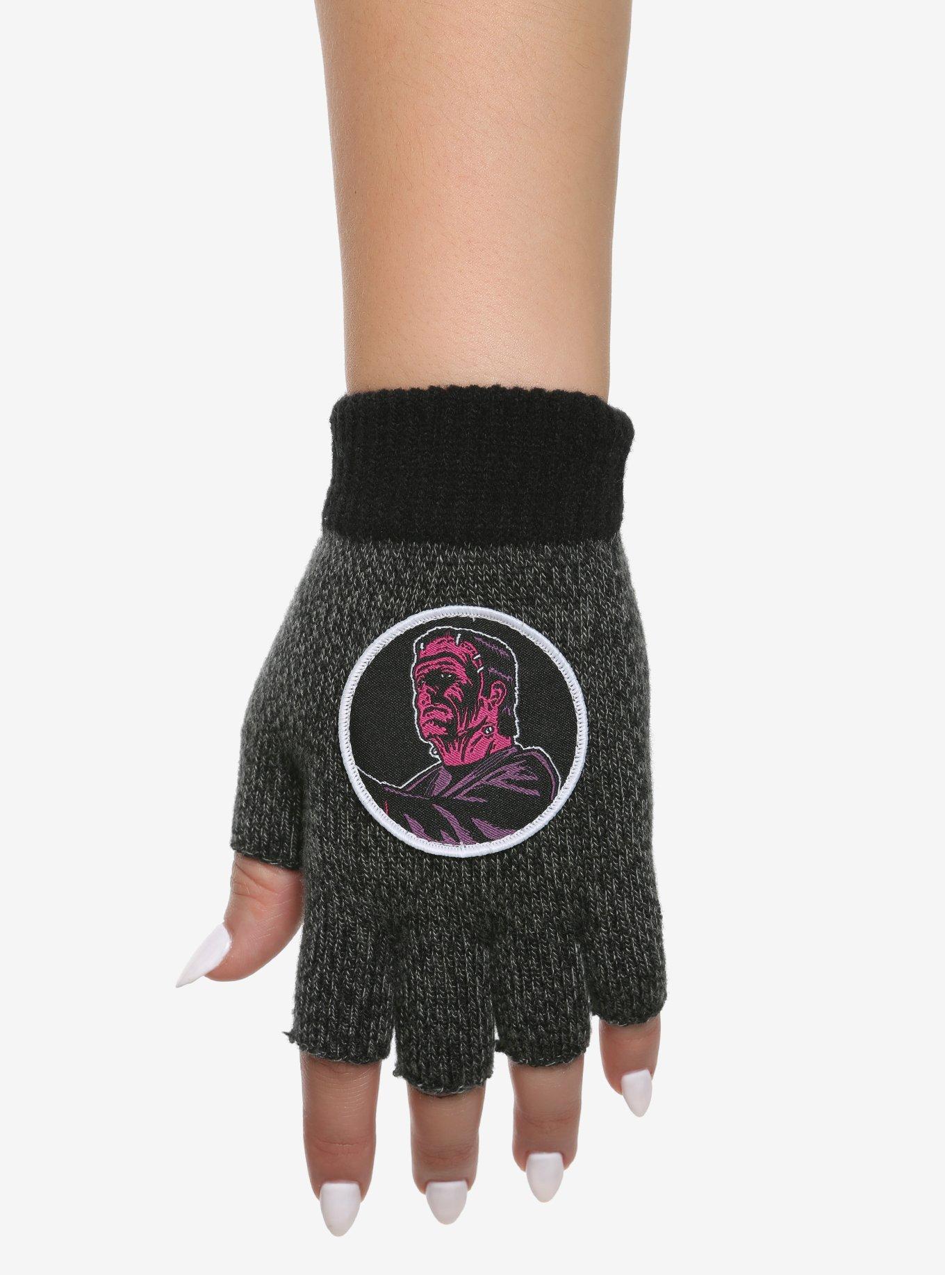Universal Monsters Frankenstein & Bride Of Frankenstein Fingerless Gloves, , alternate