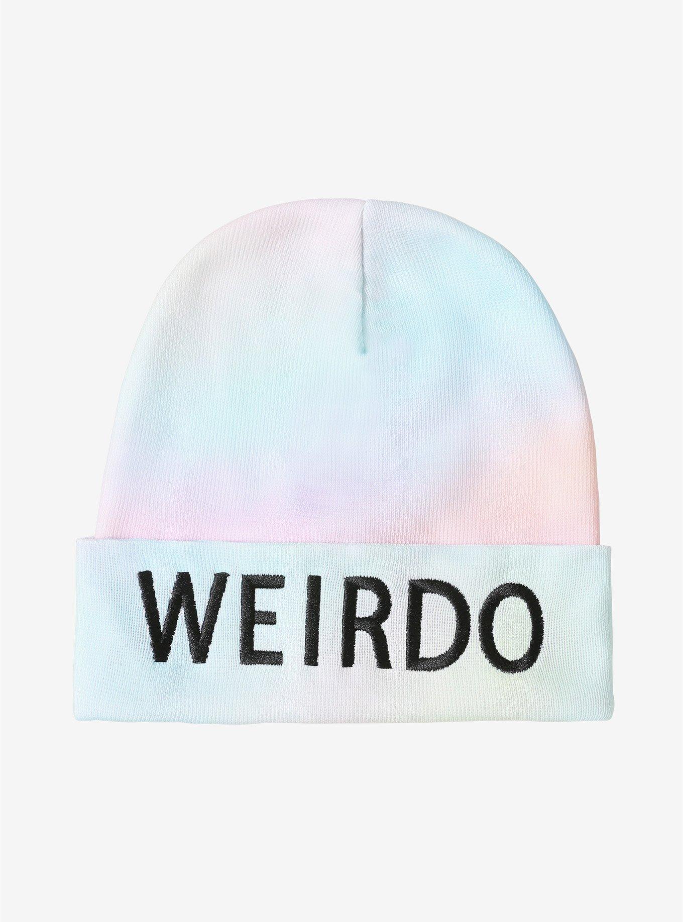 Weirdo Rainbow Pastel Knit Beanie, , alternate