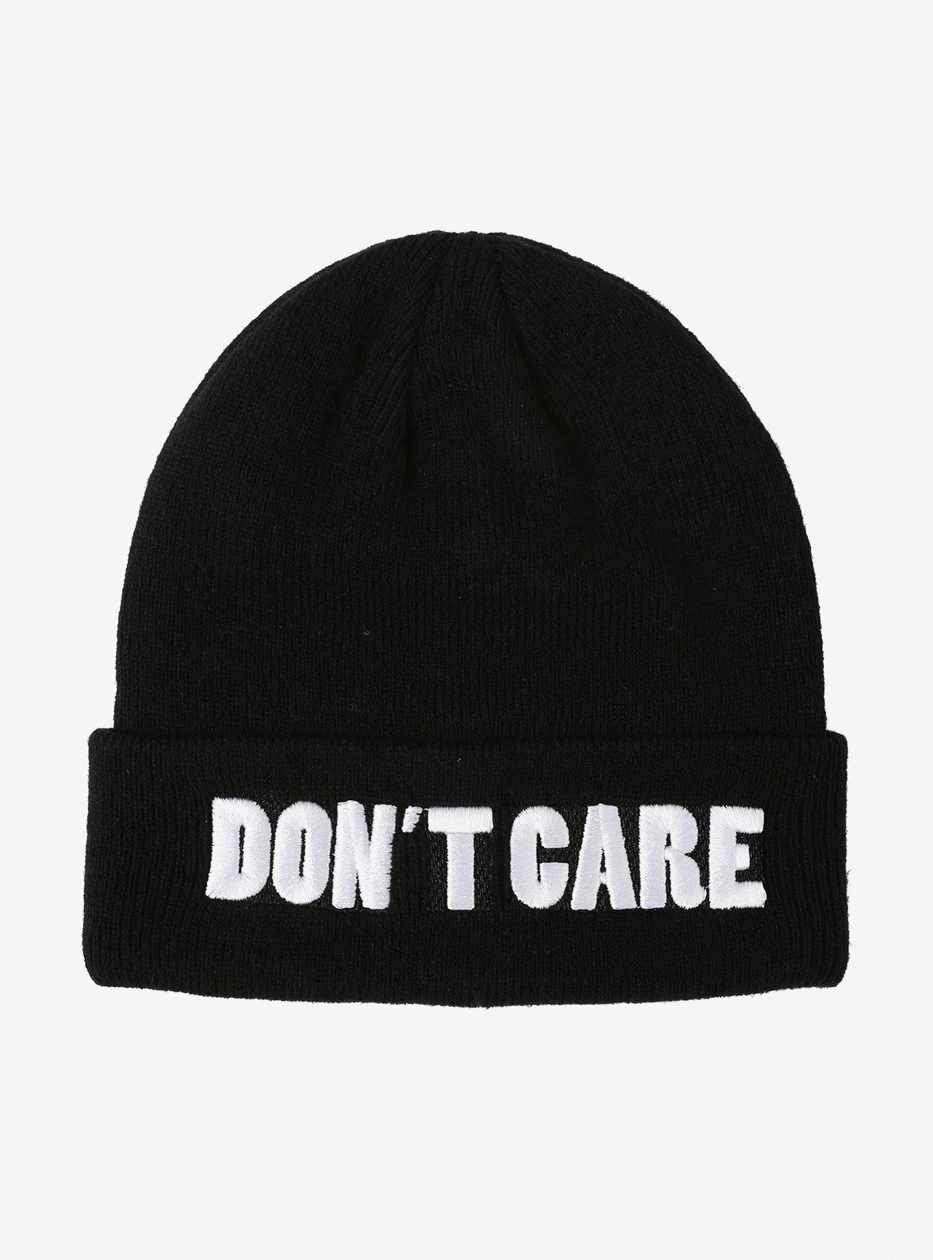Don't Care Knit Beanie, , alternate