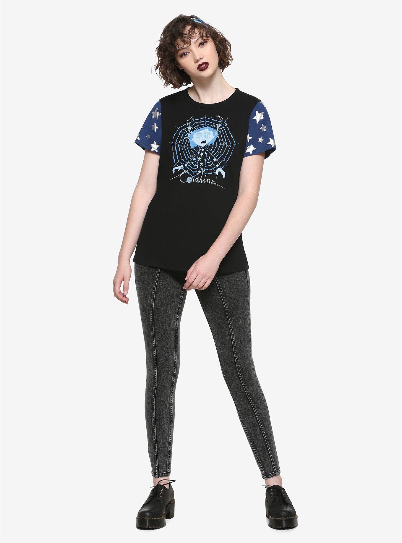Coraline Star Sleeve Girls T-Shirt, MULTI, alternate