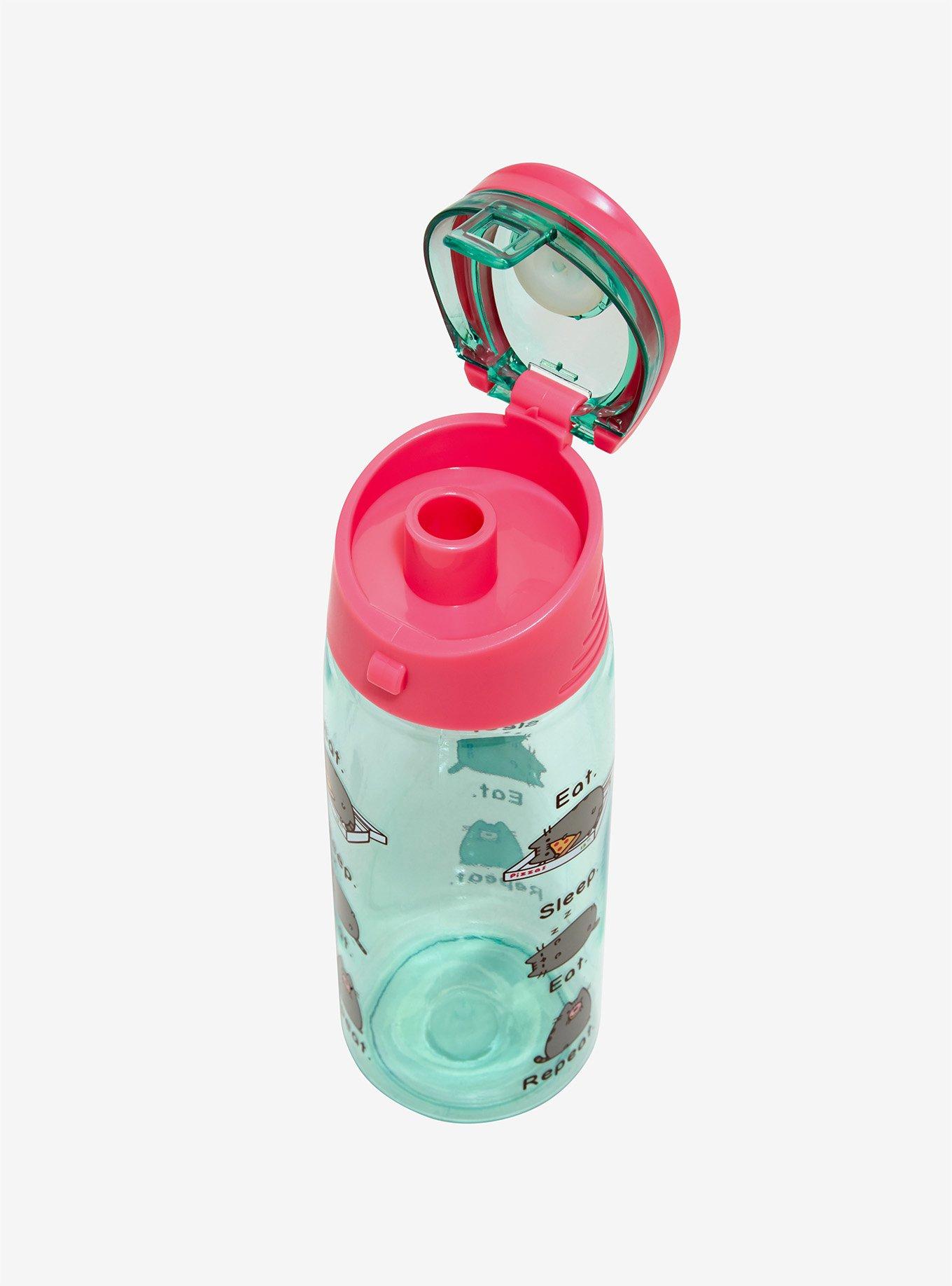 Pusheen Eat Sleep Eat Repeat Water Bottle, , alternate