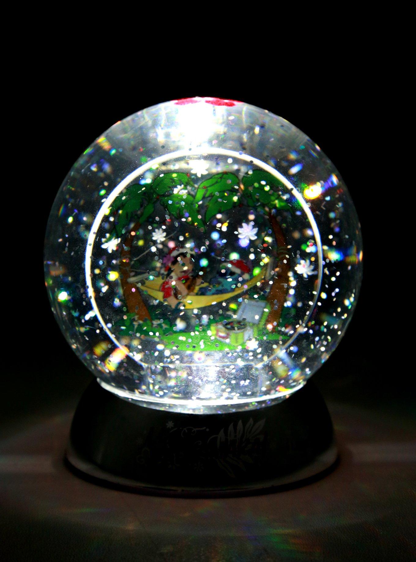 Disney Lilo & Stitch Hammock Light-Up Snow Globe, , alternate