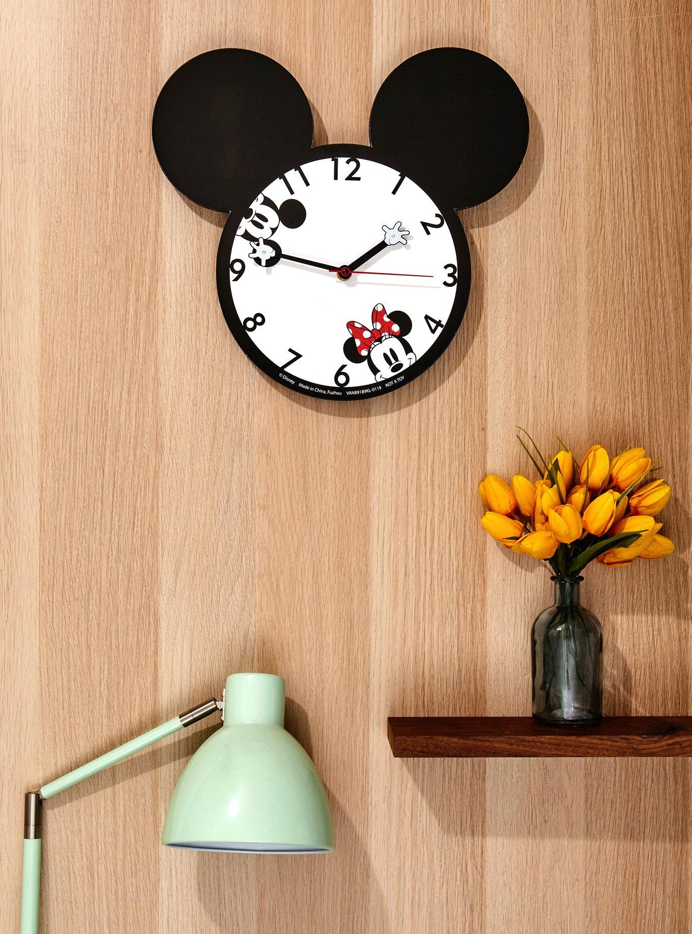 Disney Mickey Mouse Ears Wall Clock, , alternate