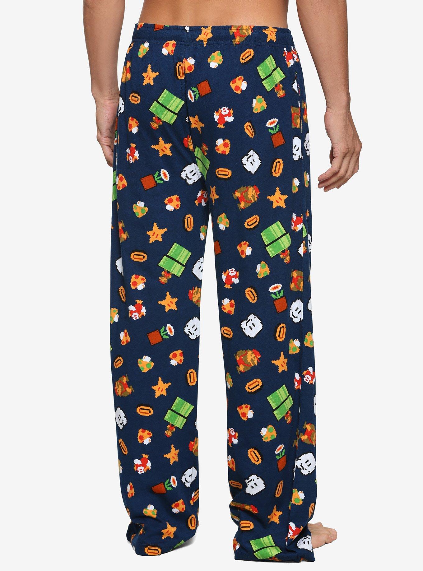 Nintendo Super Mario Bros. 8-Bit Sleep Pants - BoxLunch Exclusive, MULTI, alternate