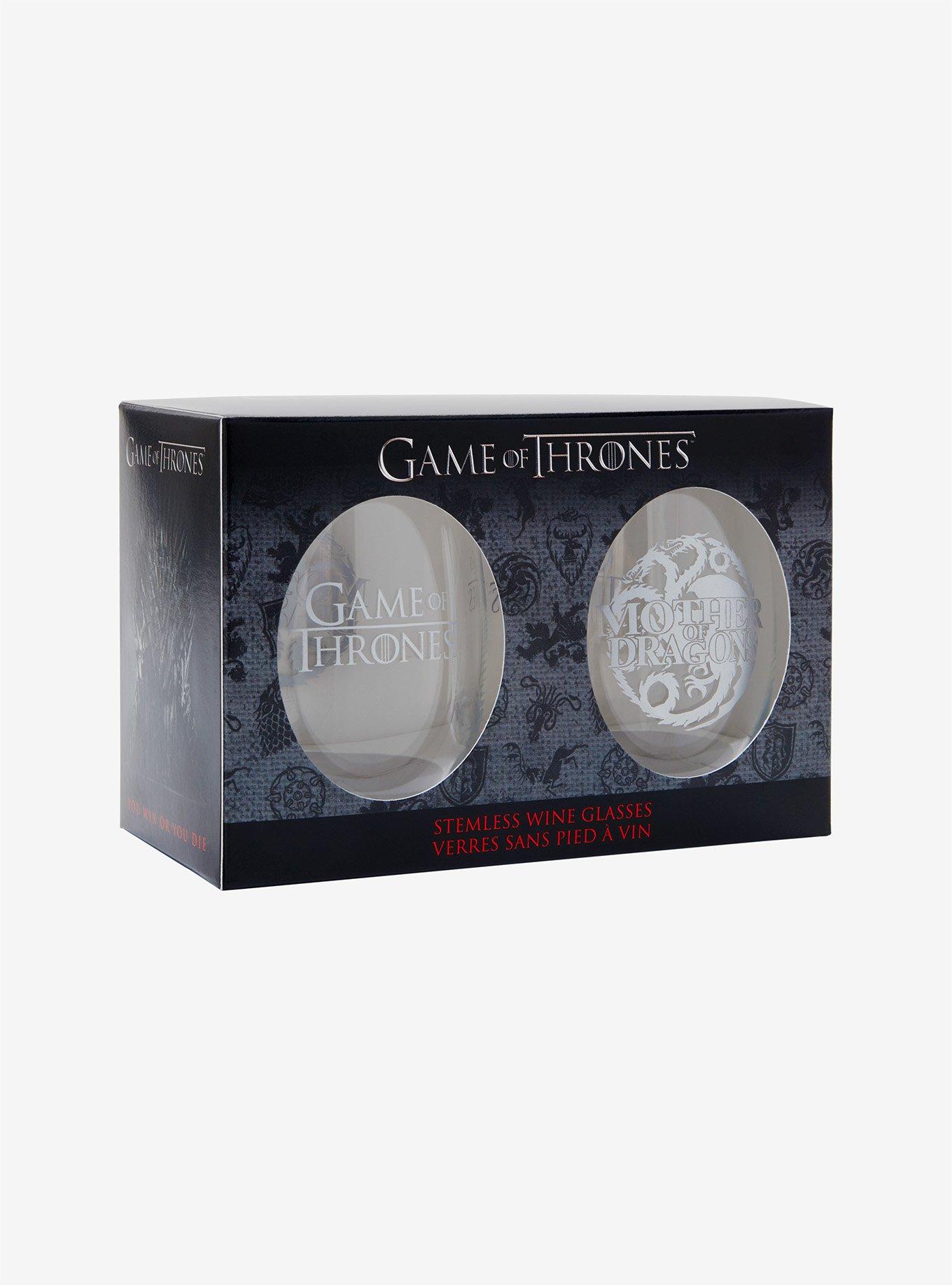 Game of Thrones Mother of Dragons Stemless Wine Glass Set - BoxLunch Exclusive, , alternate