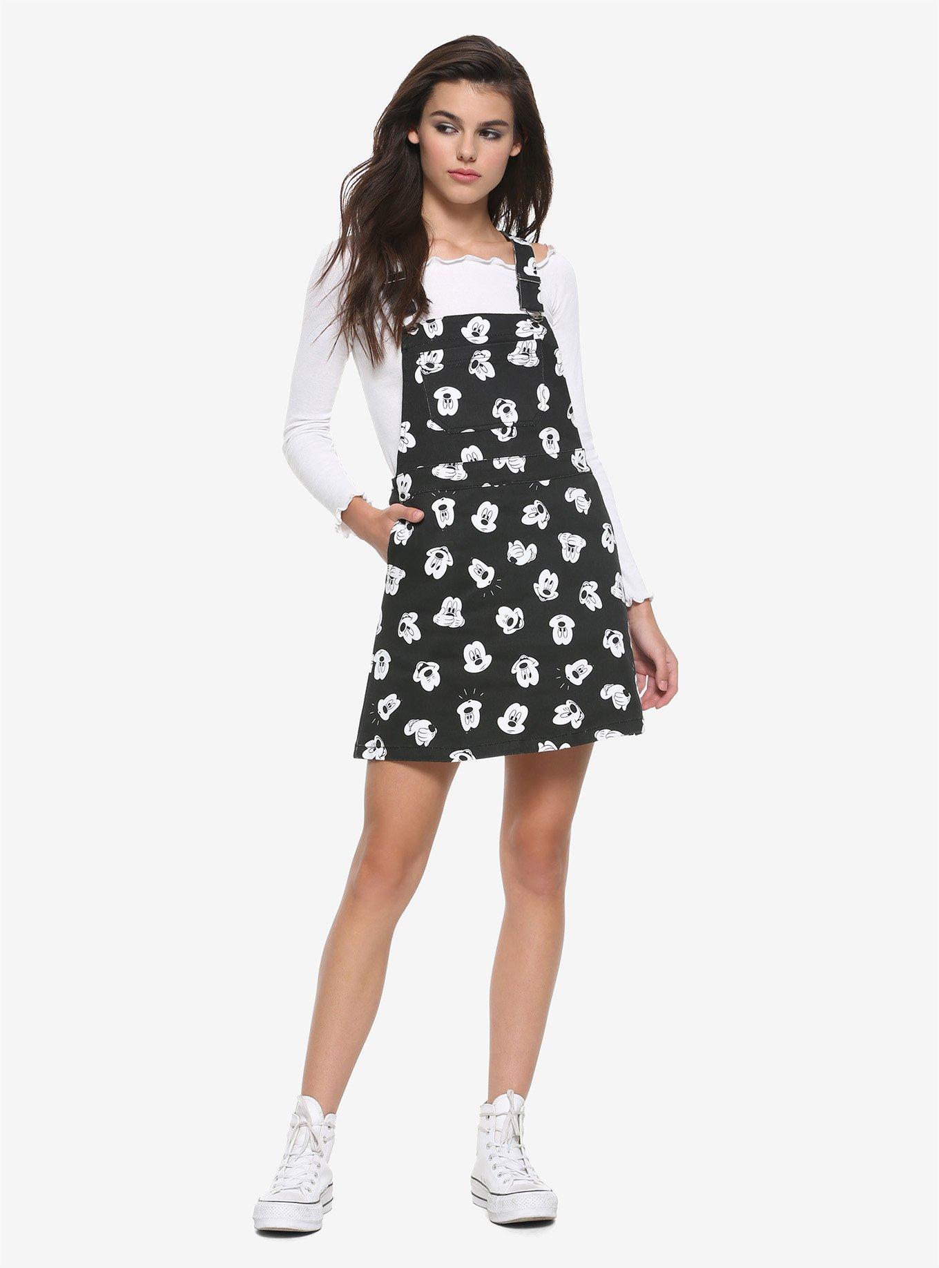 Disney Mickey Mouse Black & White Print Skirtall, WHITE, alternate