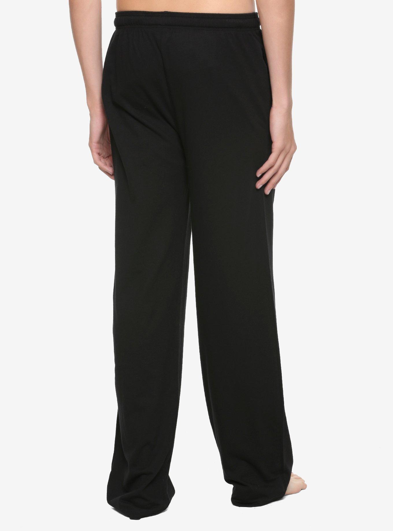 Beetlejuice Neon Head Pajama Pants, BLACK, alternate