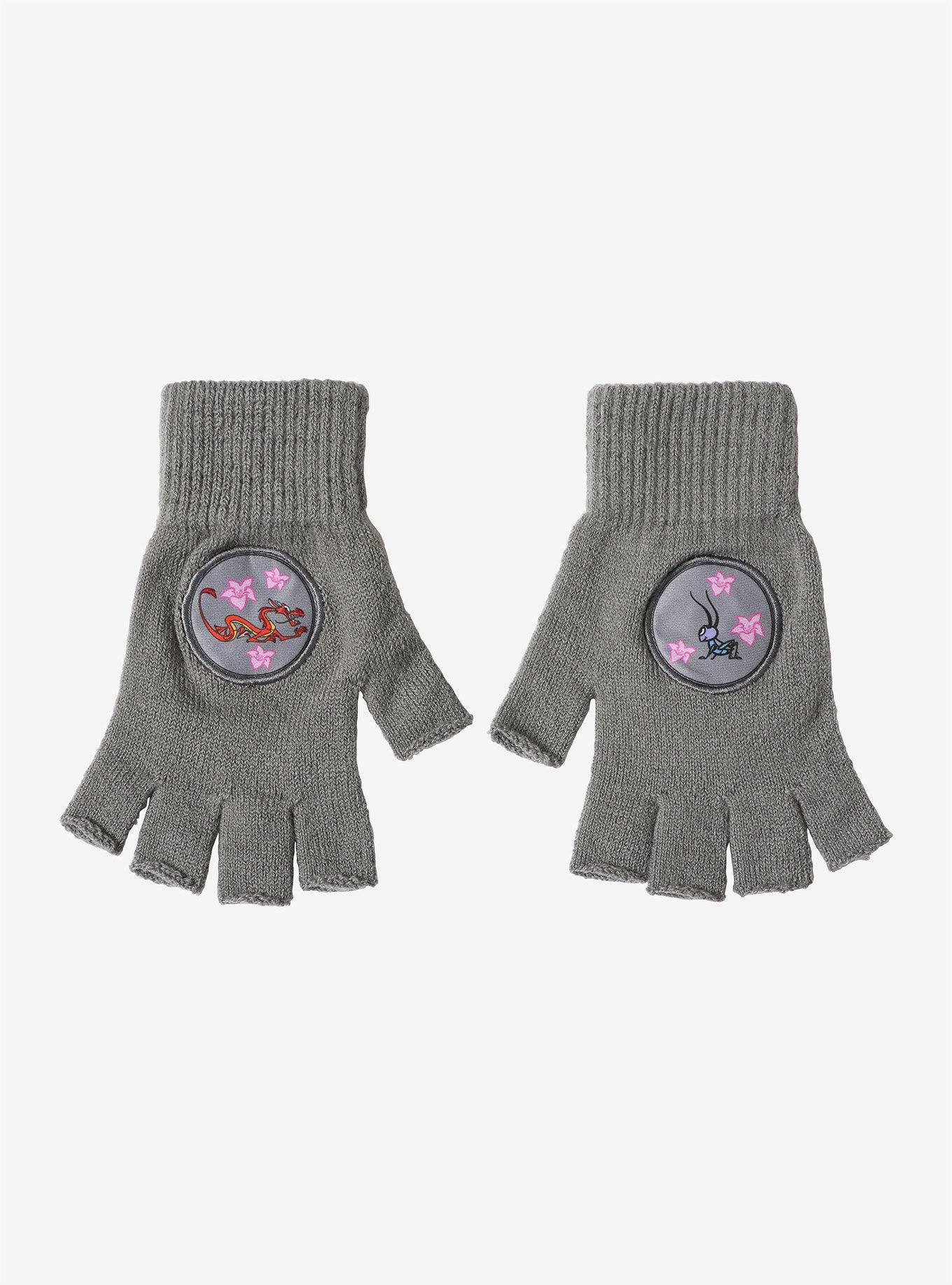 Disney Mulan Mushu & Cri-Kee Fingerless Gloves, , alternate