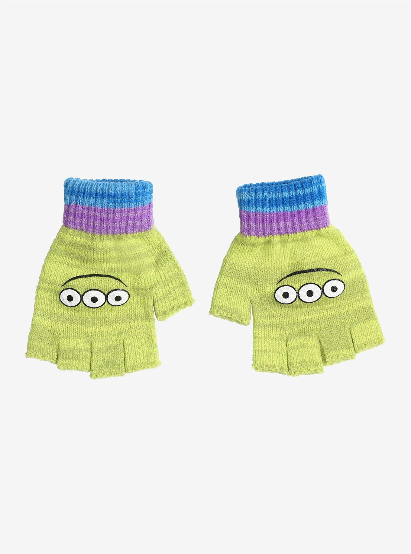 Disney Pixar Toy Story Alien Fingerless Gloves, , alternate