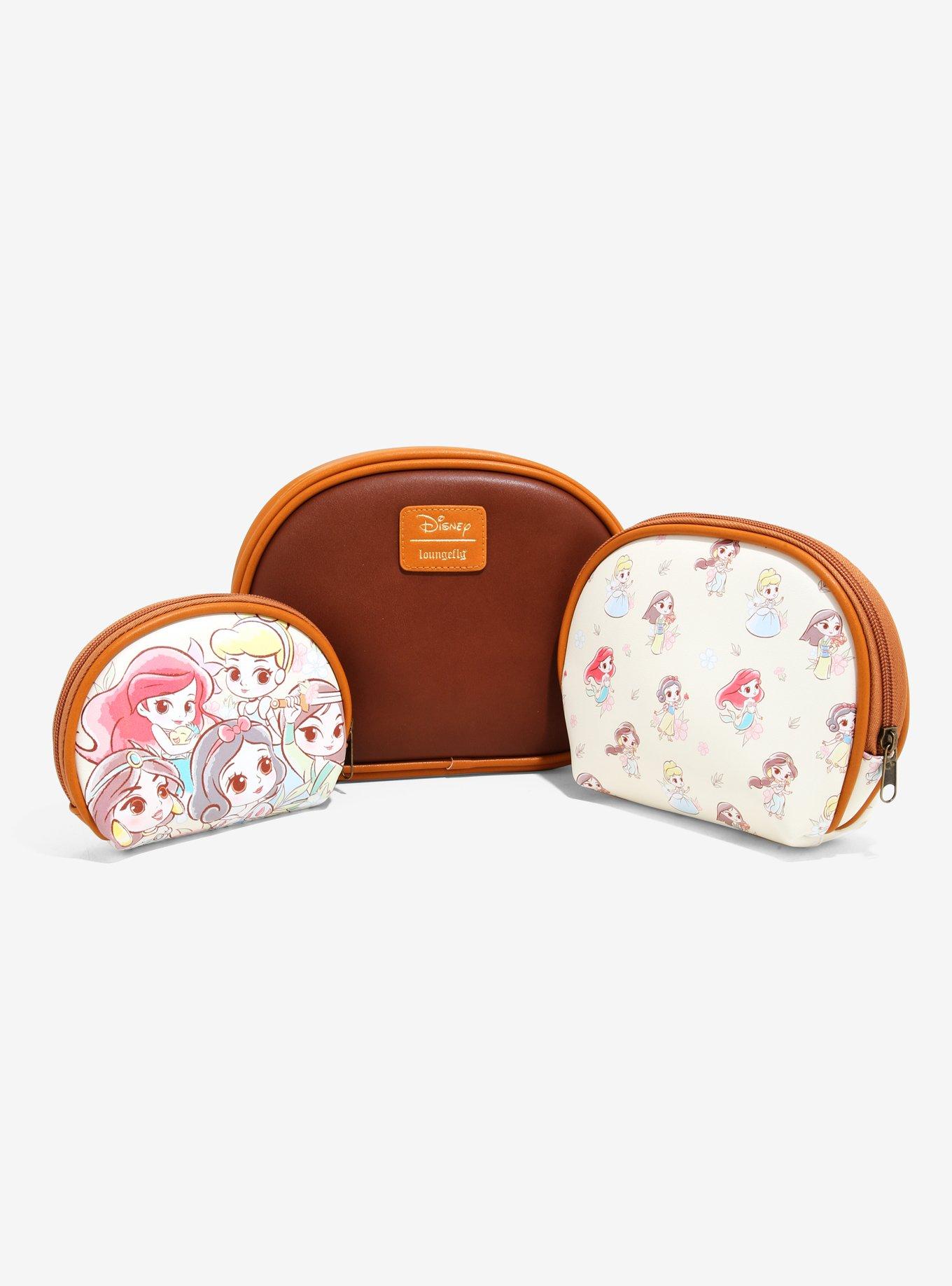Loungefly Disney Princess Chibi Cosmetic Bag Set - BoxLunch Exclusive, , alternate