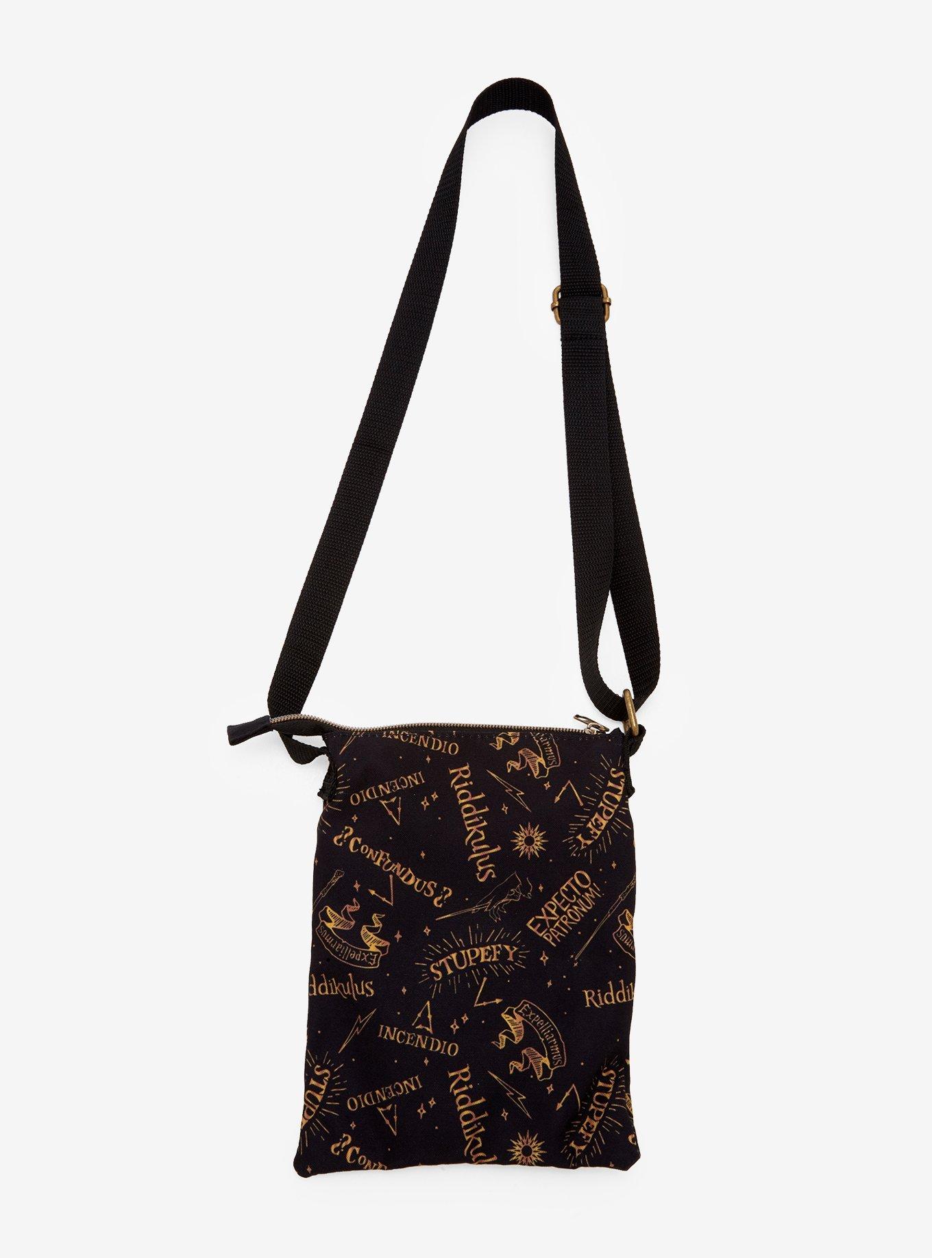 Loungefly Harry Potter Spells Passport Crossbody Bag, , alternate