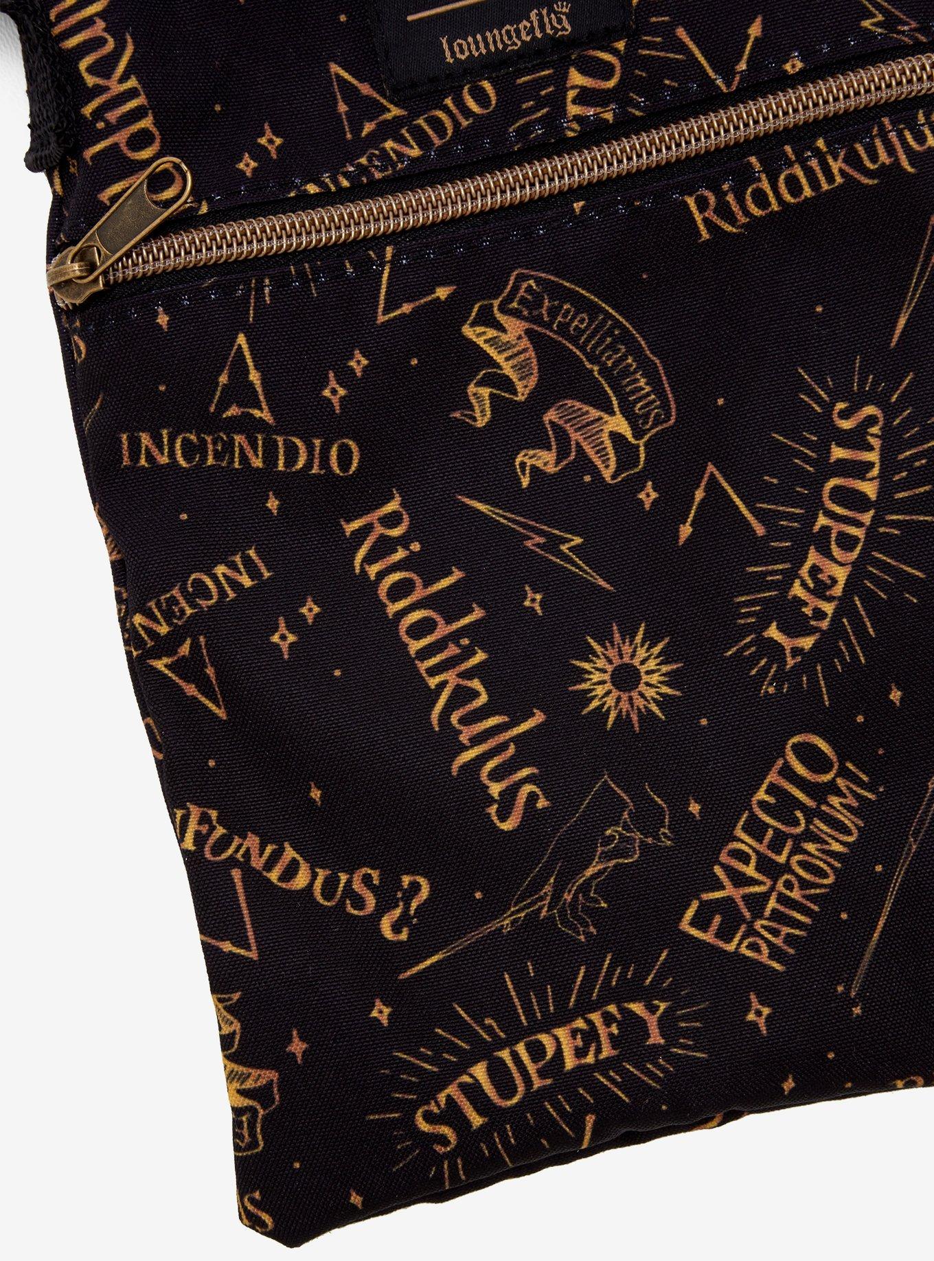 Loungefly Harry Potter Spells Passport Crossbody Bag, , alternate