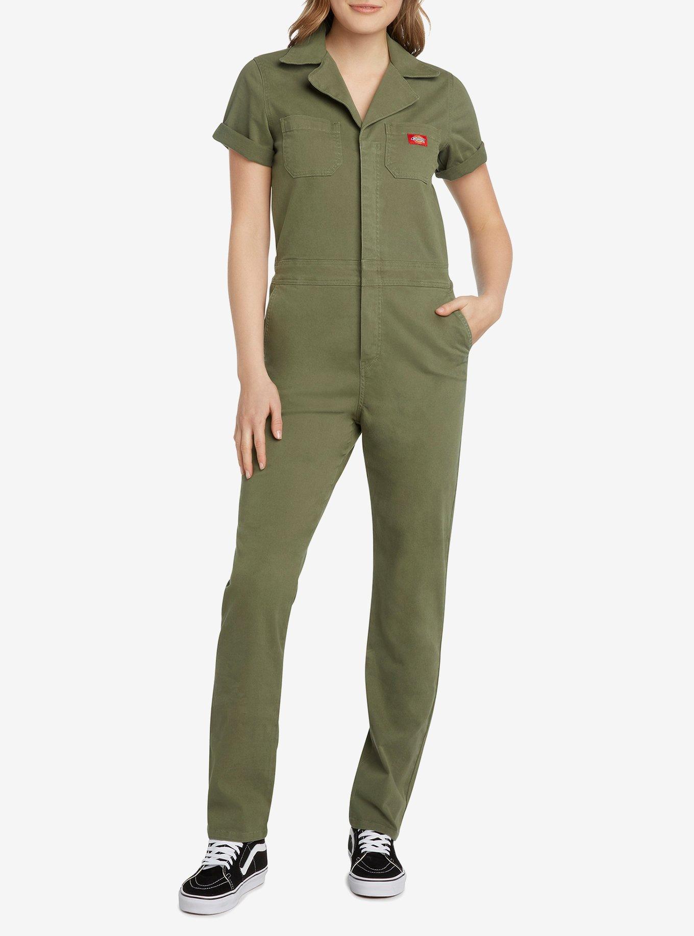 Dickies Olive Jumpsuit, OLIVE, alternate