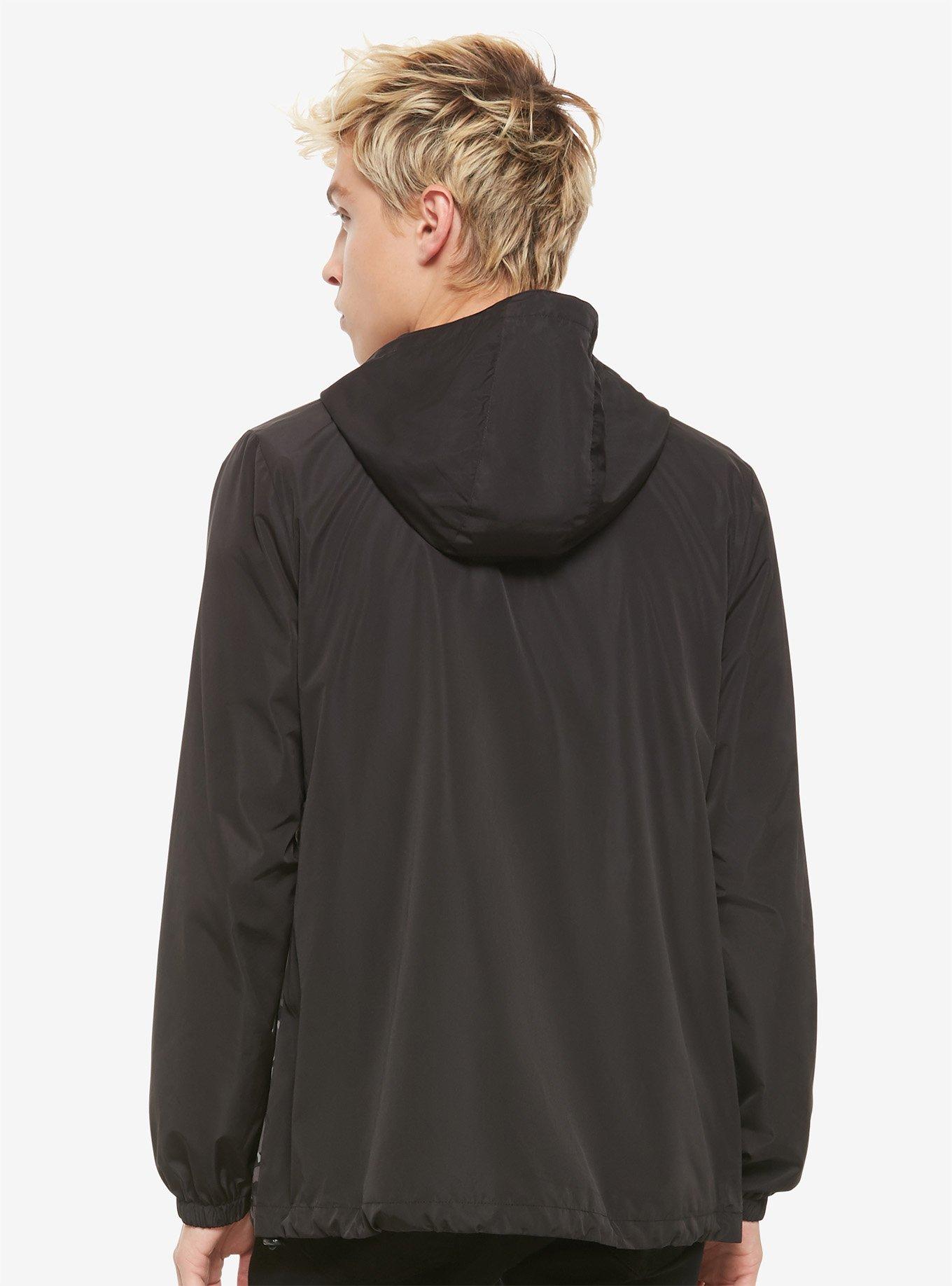 Black & Grey Camo Windbreaker, MULTI, alternate