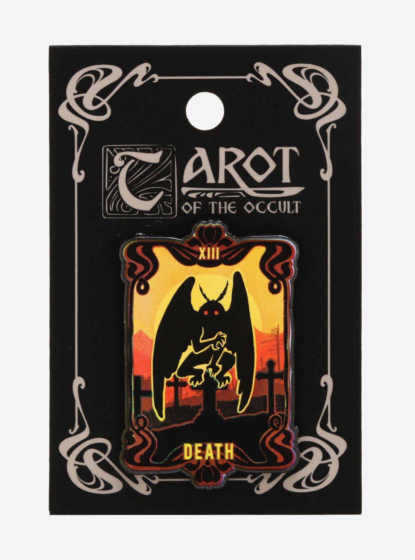 Death Tarot Card Enamel Pin, , alternate