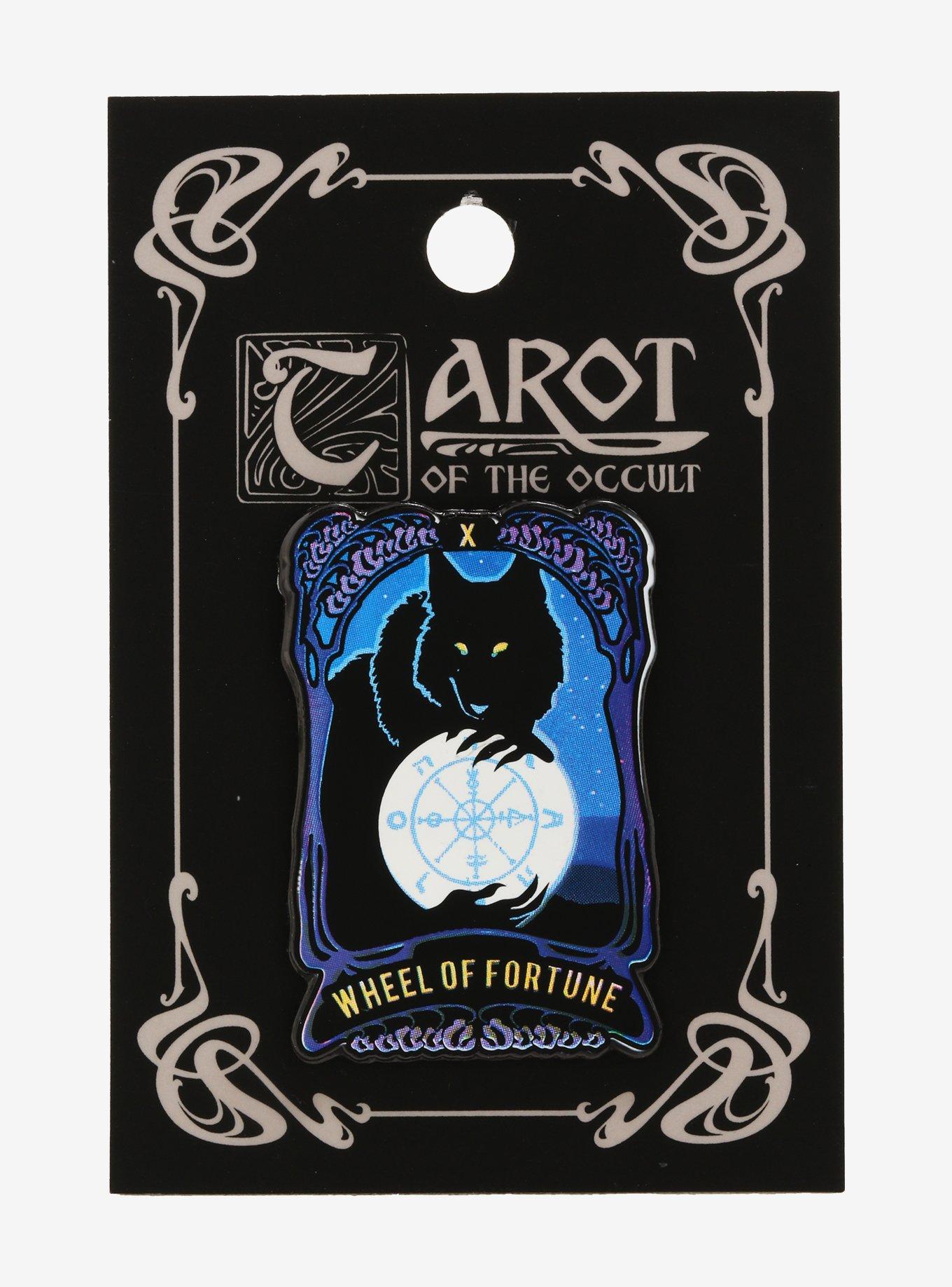Wheel Of Fortune Tarot Card Enamel Pin, , alternate - view 2