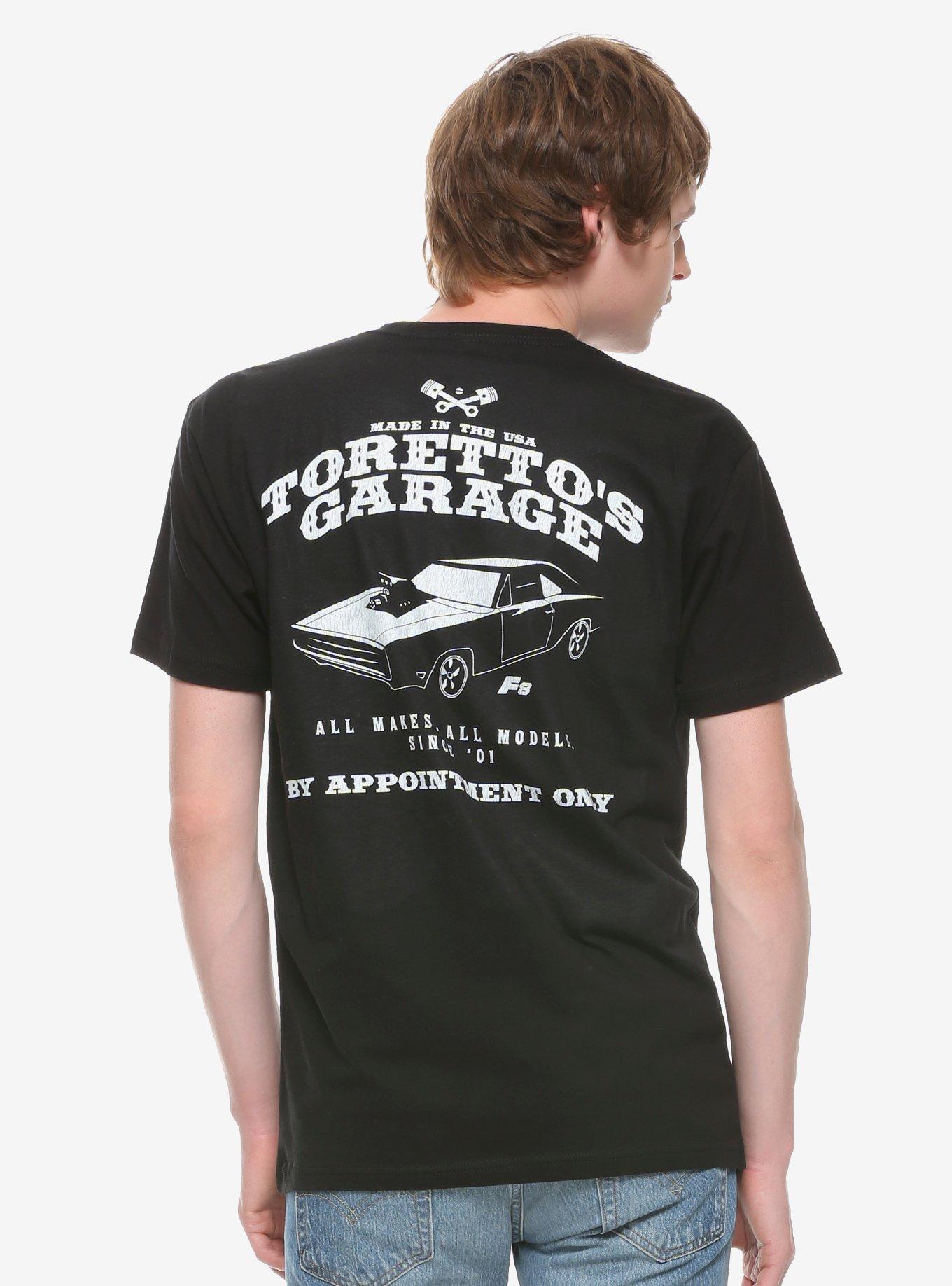 The Fast and the Furious Toretto's Garage Appointment Only T-Shirt, , alternate