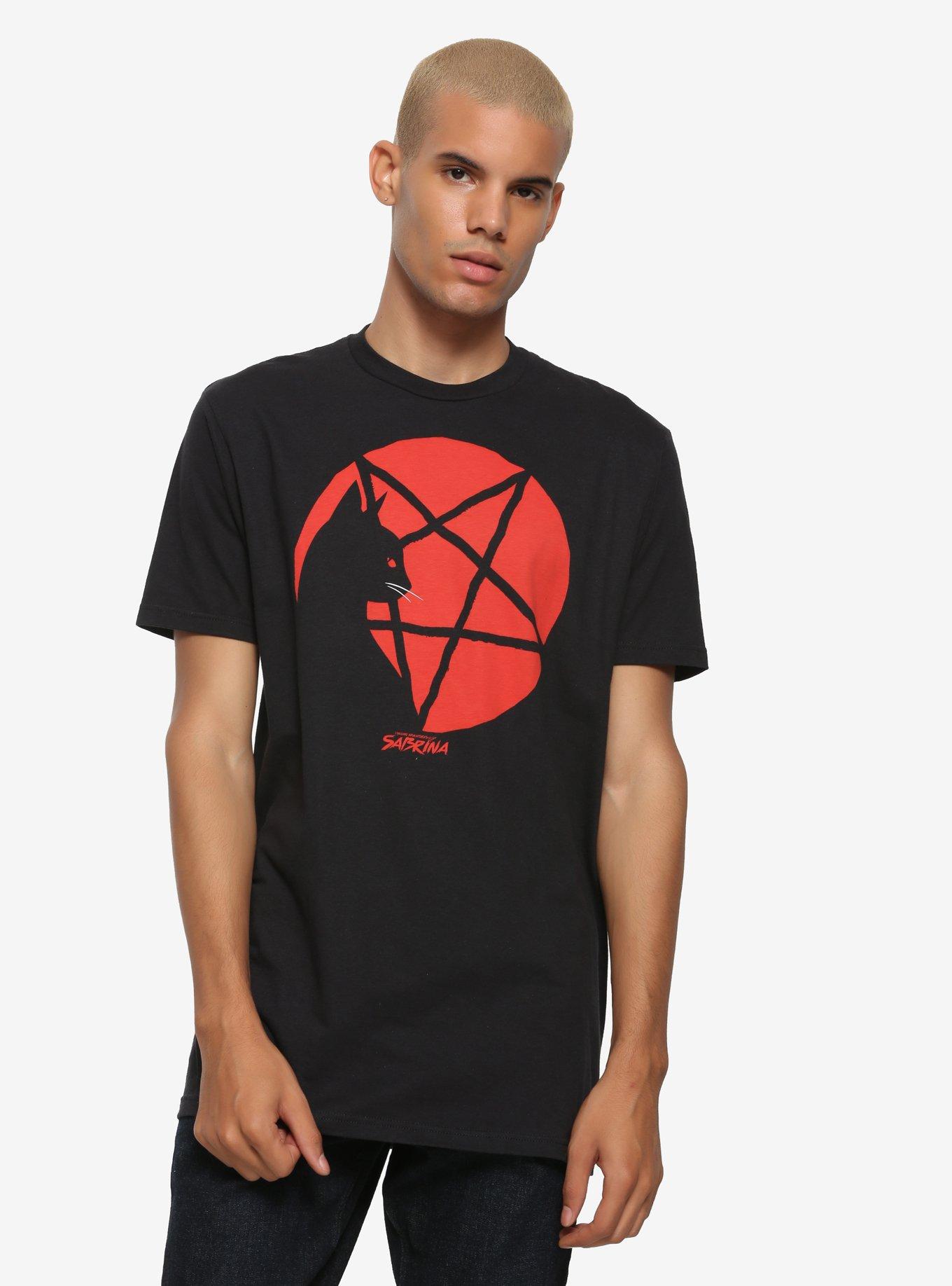 Chilling Adventures Of Sabrina Salem Pentagram T-Shirt, RED, alternate