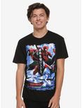 Marvel Spider-Man: Into The Spider-Verse Japanese Poster T-Shirt, MULTI, alternate