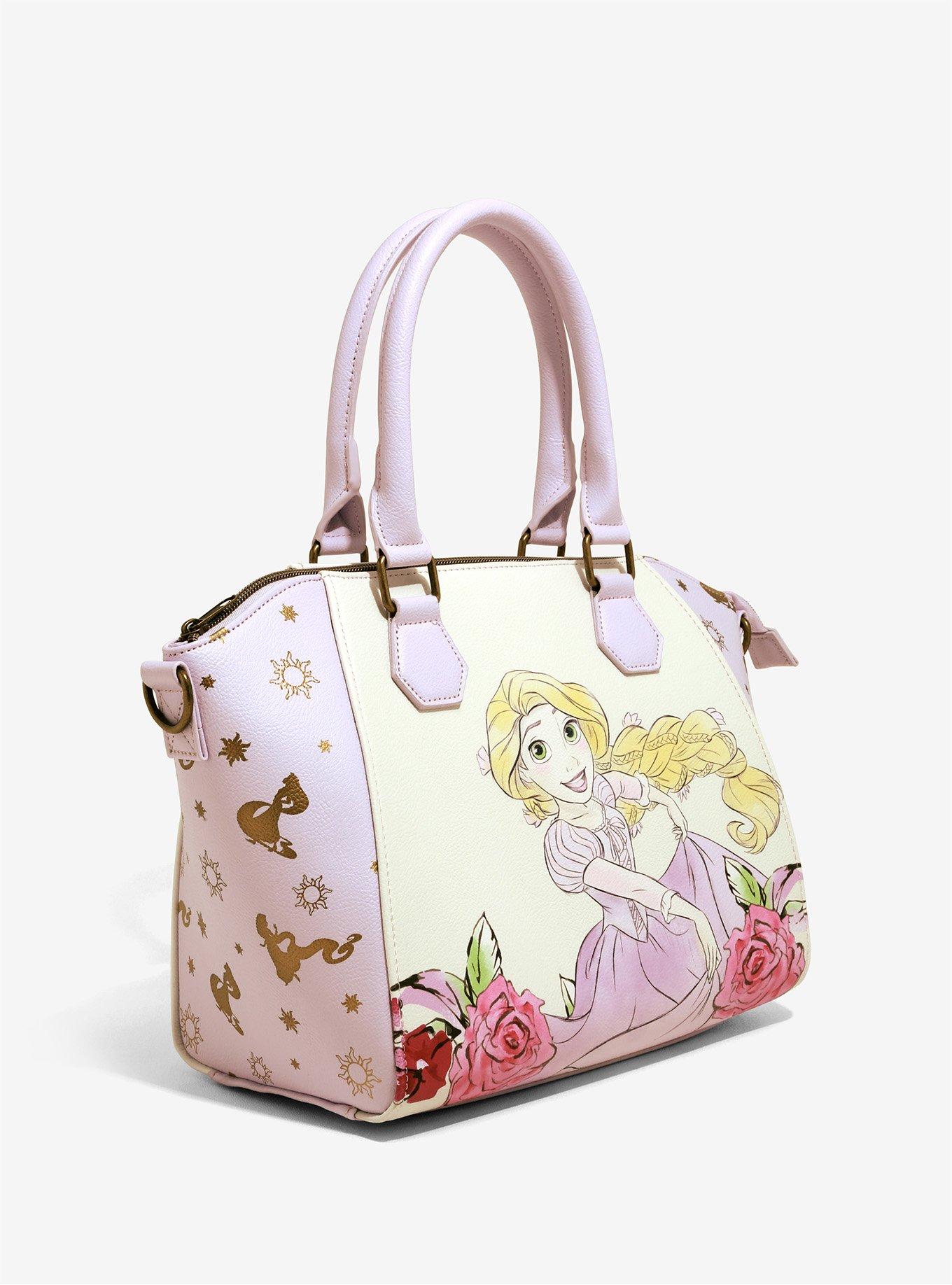 Loungefly Disney Tangled Rapunzel Floral Satchel Bag, , alternate