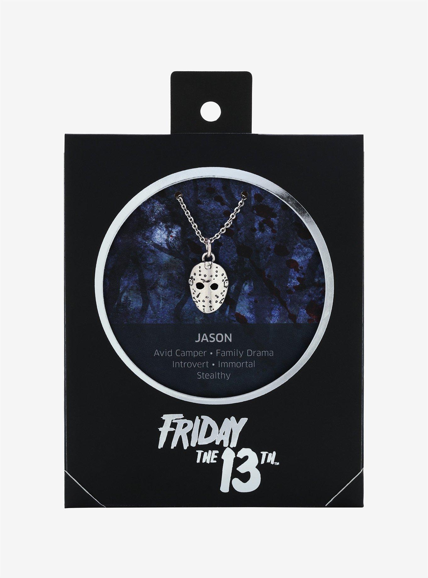 Friday The 13th Jason Mask Dainty Necklace, , alternate