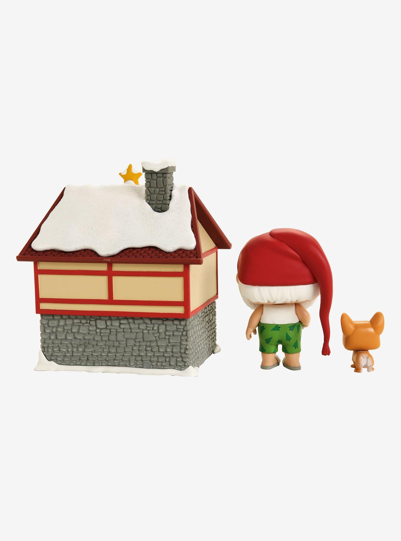 Funko Pop! Town Christmas Peppermint Lane Santa Clause & Nutmeg with House Vinyl Figures, , alternate
