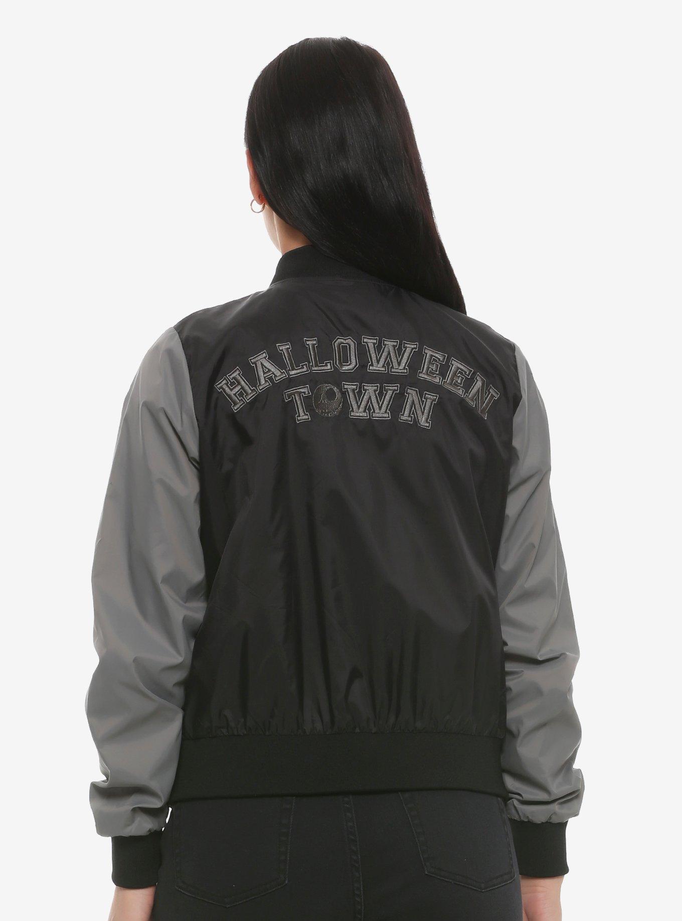 The Nightmare Before Christmas Black & Grey Girls Bomber Jacket, , alternate