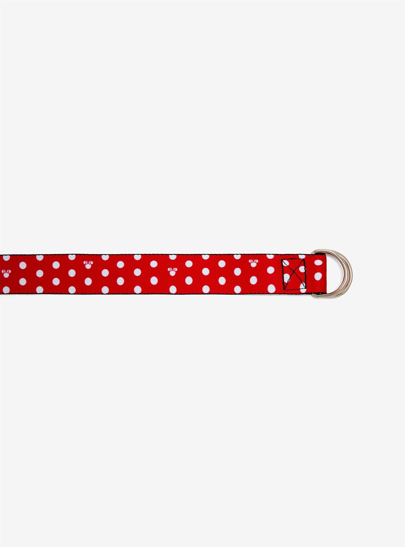 Disney Minnie Mouse Polka Dot D-Ring Belt, , alternate