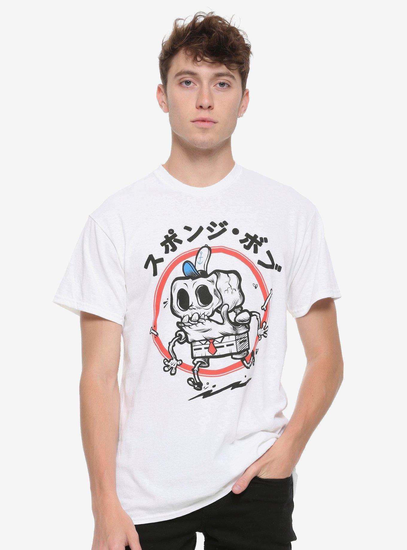 SpongeBob SquarePants Skeleton T-Shirt, BLACK, alternate