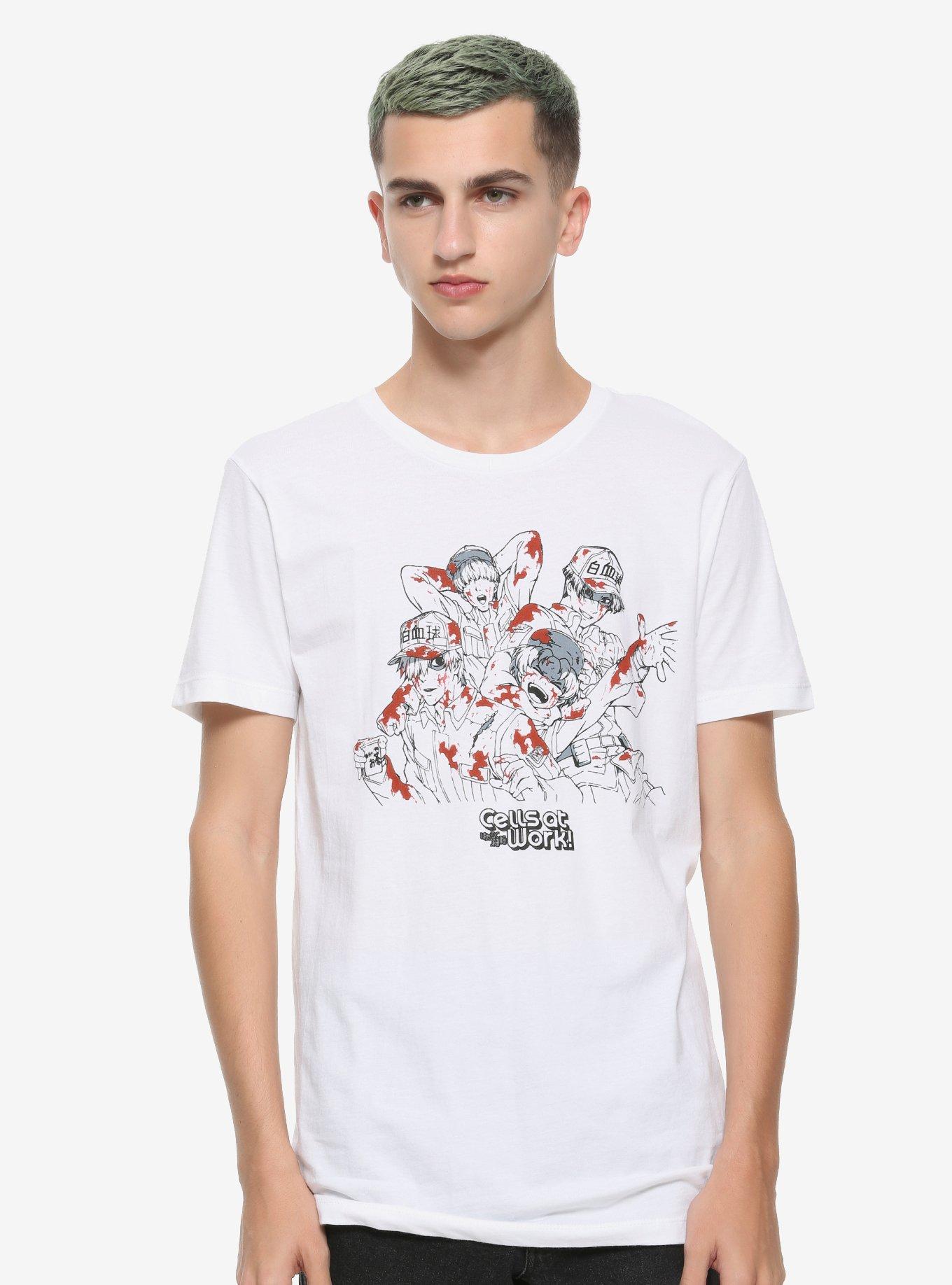 Cells At Work White Blood Cells Splatter T-Shirt, , alternate