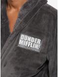 The Office Dunder Mifflin Grey Plush Robe - BoxLunch Exclusive, , alternate