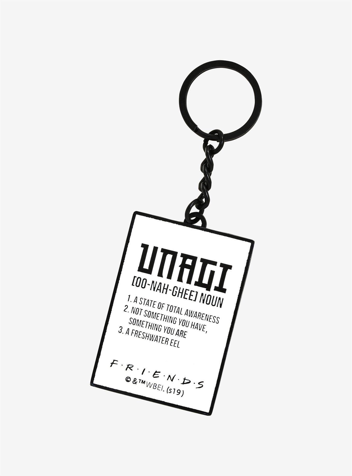 Friends Unagi Enamel Keychain, , alternate