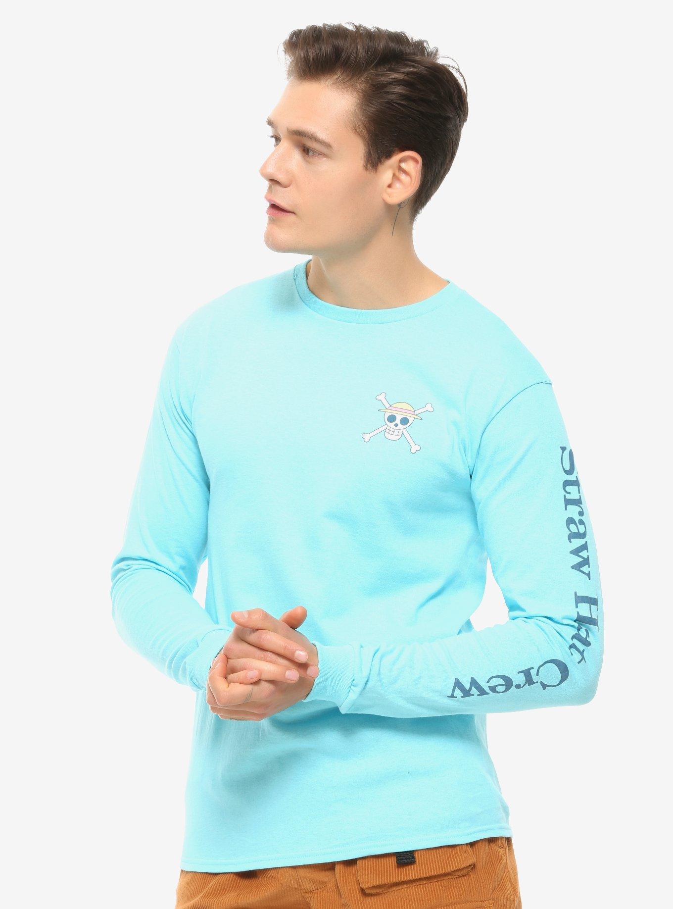 One Piece Thousand Sunny Ship Long Sleeve T-Shirt - BoxLunch Exclusive, BLUE, alternate