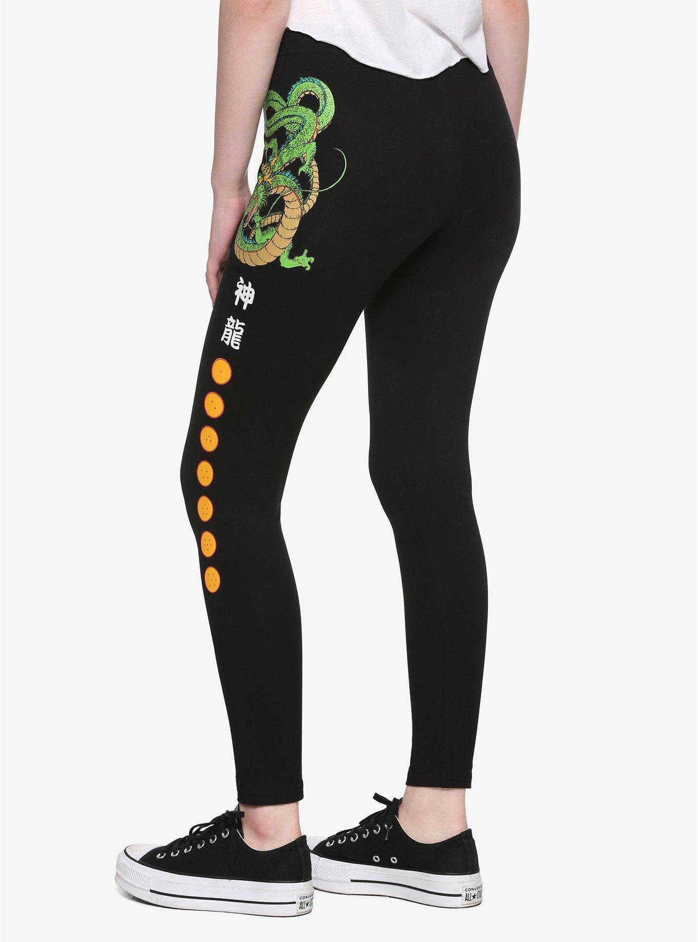 Dragon Ball Z Shenron Leggings, BLACK, alternate