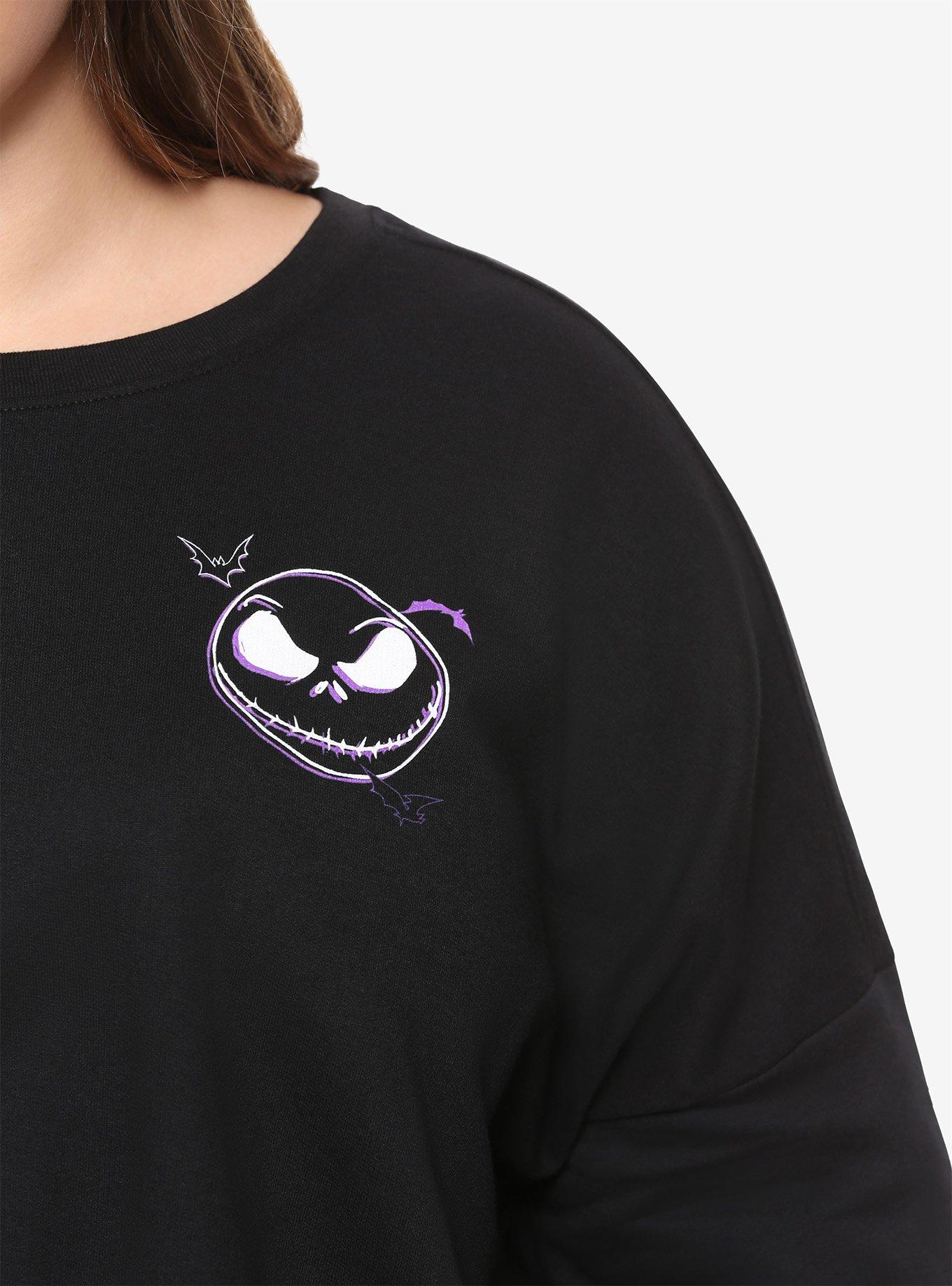 The Nightmare Before Christmas Halloween Town Long-Sleeve Girls Drawstring T-Shirt Plus Size, MULTI, alternate