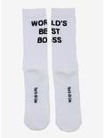 The Office World's Best Boss Crew Socks - BoxLunch Exclusive, , alternate