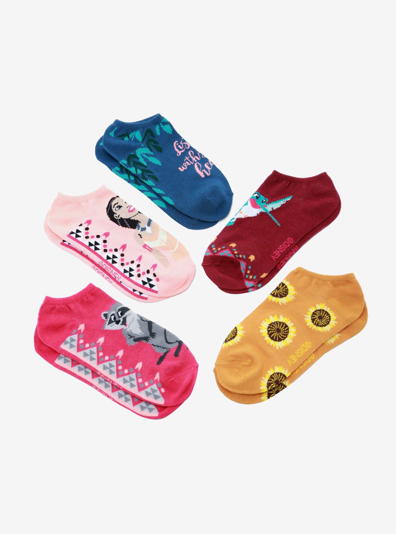Disney Pocahontas Listen With Your Heart Ankle Sock Set, , alternate